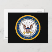 US-Marine | Navy Emblem Postkarte (Vorne/Hinten)