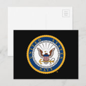 US-Marine | Navy Emblem Postkarte (Vorne/Hinten)