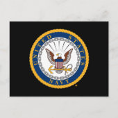 US-Marine | Navy Emblem Postkarte (Vorderseite)