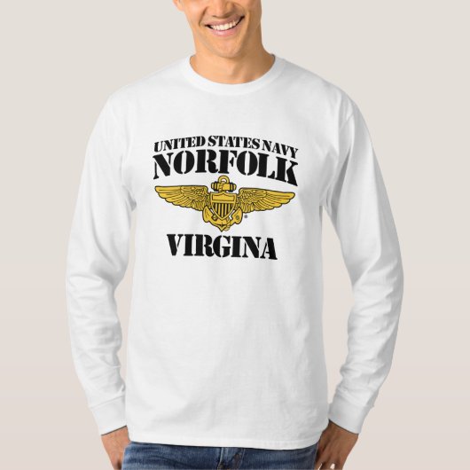 US MARINE Norfolk Virgina T - Shirt (Vorderseite)