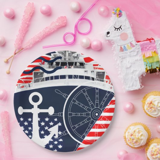 US-Marine Pappteller (Party)