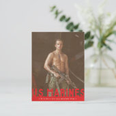 US Marine Recruitment Poster Postkarte (Stehend Vorderseite)