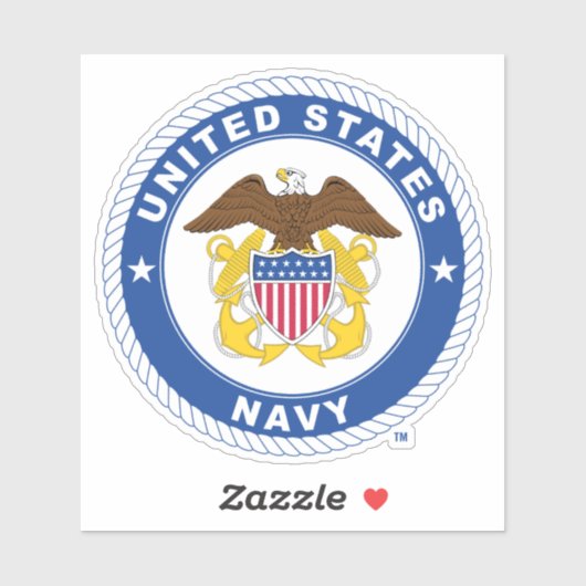 US-Marine | Referent Wappen Aufkleber (Blatt)