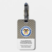 US-Marine | Referent Wappen Gepäckanhänger (Rückseite vertikal)