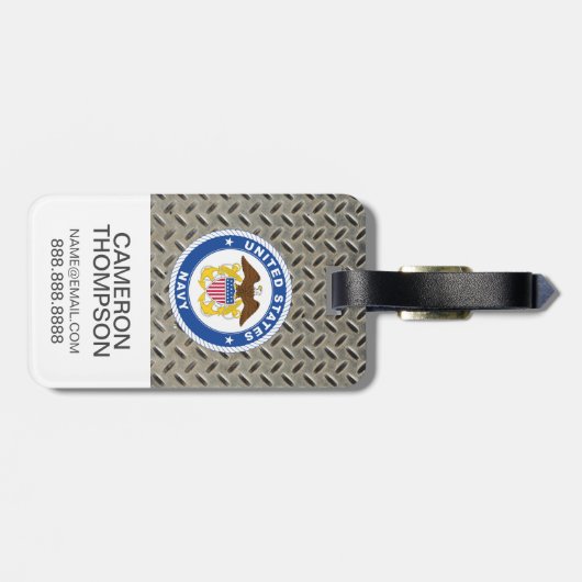 US-Marine | Referent Wappen Gepäckanhänger (Rückseite horizontal)