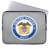 US-Marine | Referent Wappen Laptopschutzhülle (Vorderseite)