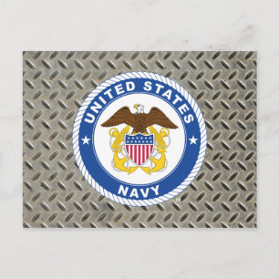 US-Marine   Referent Wappen Postkarte