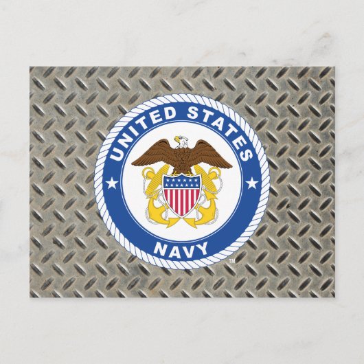 US-Marine | Referent Wappen Postkarte (Vorderseite)
