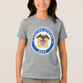 US-Marine | Referent Wappen Tri-Blend Shirt (Vorderseite)