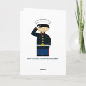 US Marine Saluting Card Karte (Rückseite)