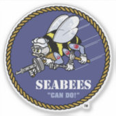 US-Marine | Seabees Aufkleber (Vorderseite)