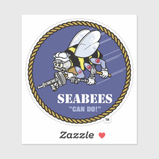 US-Marine | Seabees Aufkleber (Blatt)