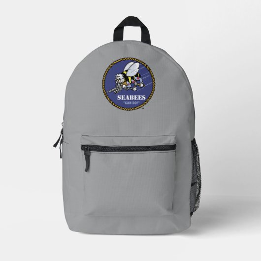 US-Marine | Seabees Bedruckter Rucksack (Vorderseite)