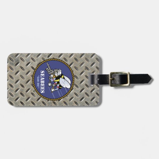 US-Marine | Seabees Gepäckanhänger (Vorderseite horizontal)