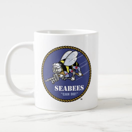 US-Marine | Seabees Jumbo-Tasse (Links)