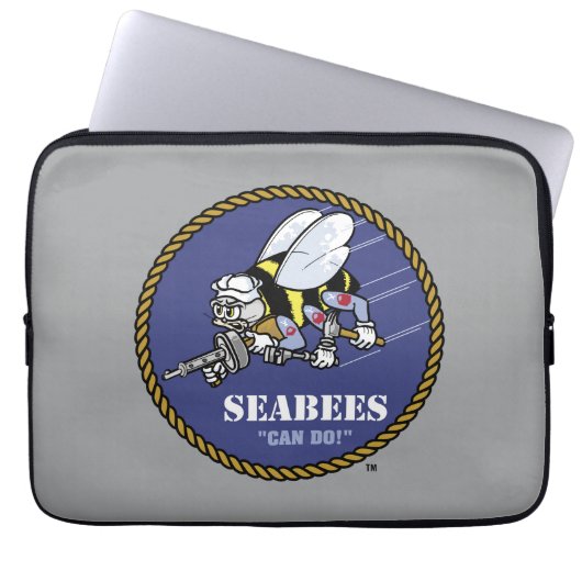 US-Marine | Seabees Laptopschutzhülle (Vorderseite)