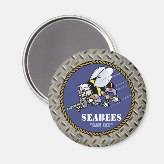 US-Marine | Seabees Magnet (Vorderseite/Rückseite)