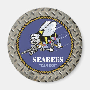 US-Marine   Seabees Magnet