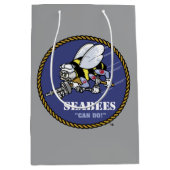 US-Marine | Seabees Mittlere Geschenktüte (Vorderseite)