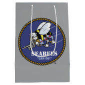 US-Marine | Seabees Mittlere Geschenktüte (Rückseite)