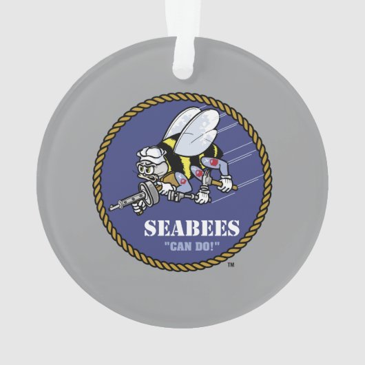 US-Marine | Seabees Ornament (Rückseite)