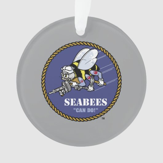 US-Marine | Seabees Ornament (Vorderseite)