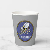 US-Marine | Seabees Pappbecher (Rückseite)