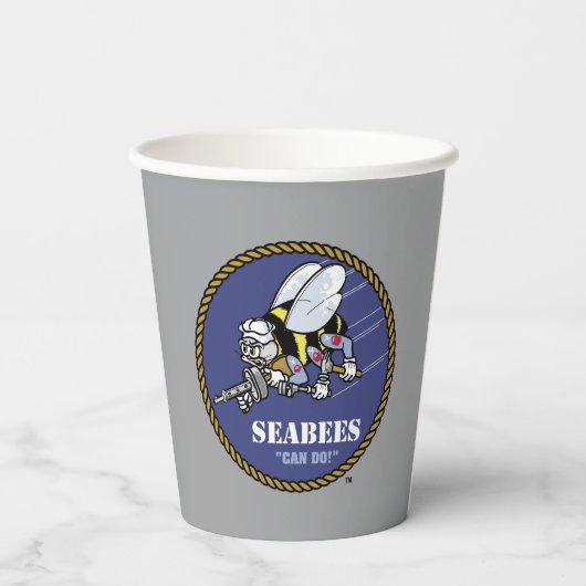 US-Marine | Seabees Pappbecher (Rückseite)