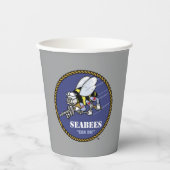 US-Marine | Seabees Pappbecher (Vorderseite)