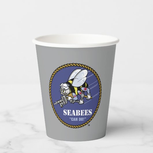 US-Marine | Seabees Pappbecher (Vorderseite)
