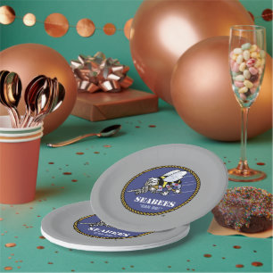 US-Marine Seabees Pappteller