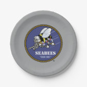 US-Marine | Seabees Pappteller (Vorderseite)