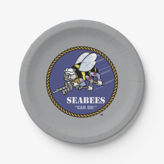 US-Marine | Seabees Pappteller (Vorderseite)
