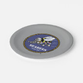 US-Marine | Seabees Pappteller (Schrägansicht)