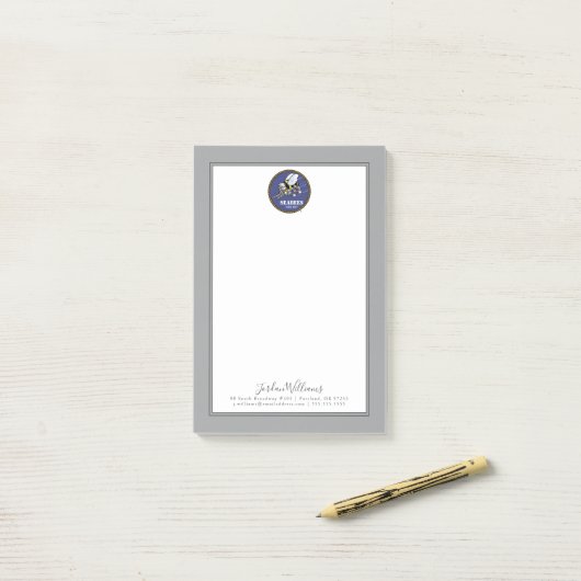 US-Marine | Seabees Post-it Klebezettel (Auf Schreibtisch)