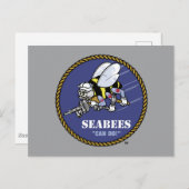 US-Marine | Seabees Postkarte (Vorne/Hinten)