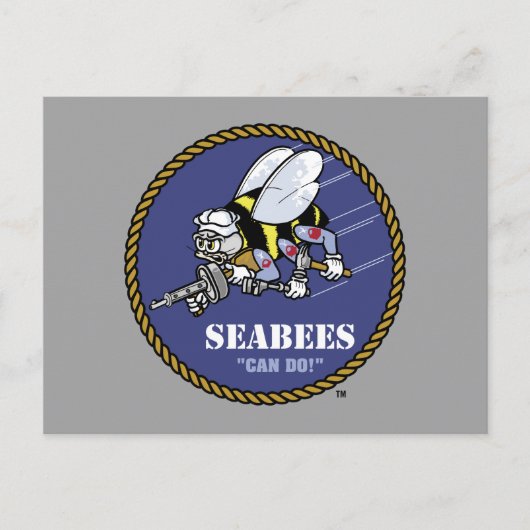 US-Marine | Seabees Postkarte (Vorderseite)