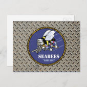 US-Marine | Seabees Postkarte (Vorne/Hinten)