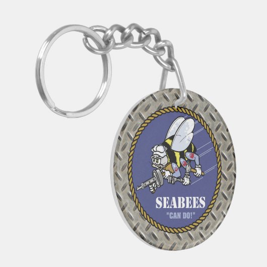 US-Marine | Seabees Schlüsselanhänger (Vorderseite links)