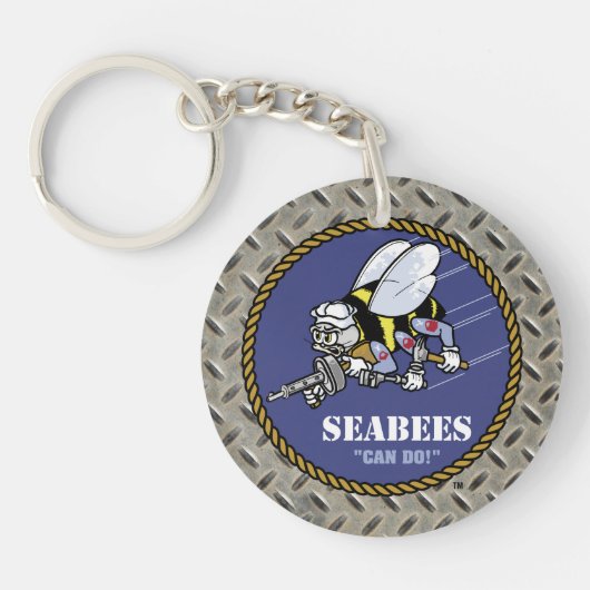 US-Marine | Seabees Schlüsselanhänger (Vorderseite)