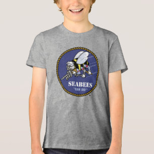 US-Marine Seabees Tri-Blend Shirt