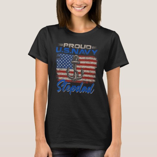 US-Marine Stolz Stepdad Proud US-Marine Stepdad fü T-Shirt (Vorderseite)