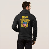 US MARINE Zipper Hoodie (Schwarz voll)