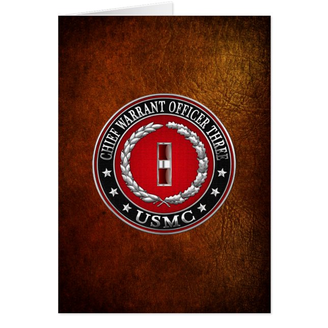 US-Marineinfanterie: Dritter Hauptbefehl (USMC CWO (Vorne)