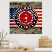 US-Marineinfanterie: Dritter Hauptbefehl (USMC CWO Poster (Küche)