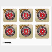 US-Marineinfanterie: Dritter Hauptbefehl (USMC CWO Quadratischer Aufkleber (Blatt)