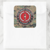 US-Marineinfanterie: Dritter Hauptbefehl (USMC CWO Quadratischer Aufkleber (Tasche)