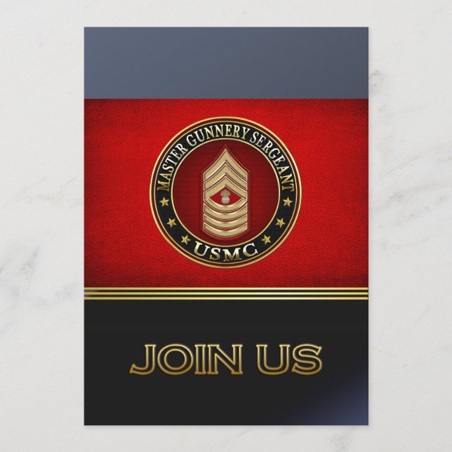 US-Marineinfanterie: Master Gunnery Sergeant (USMC (Vorderseite)