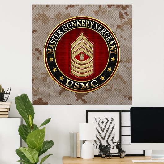 US-Marineinfanterie: Master Gunnery Sergeant (USMC Poster (Heimbüro)