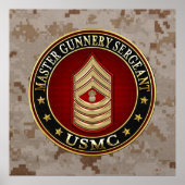 US-Marineinfanterie: Master Gunnery Sergeant (USMC Poster (Vorne)